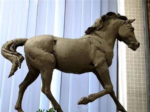 北窗高卧丨田跃民雕塑作品欣赏 泥稿