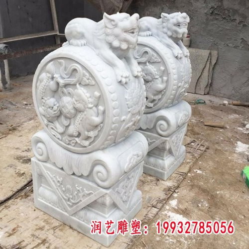 古石雕门墩 资阳门墩青石雕塑加工厂