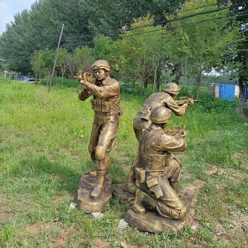 玻璃钢特种兵雕塑 玻璃钢军人雕塑